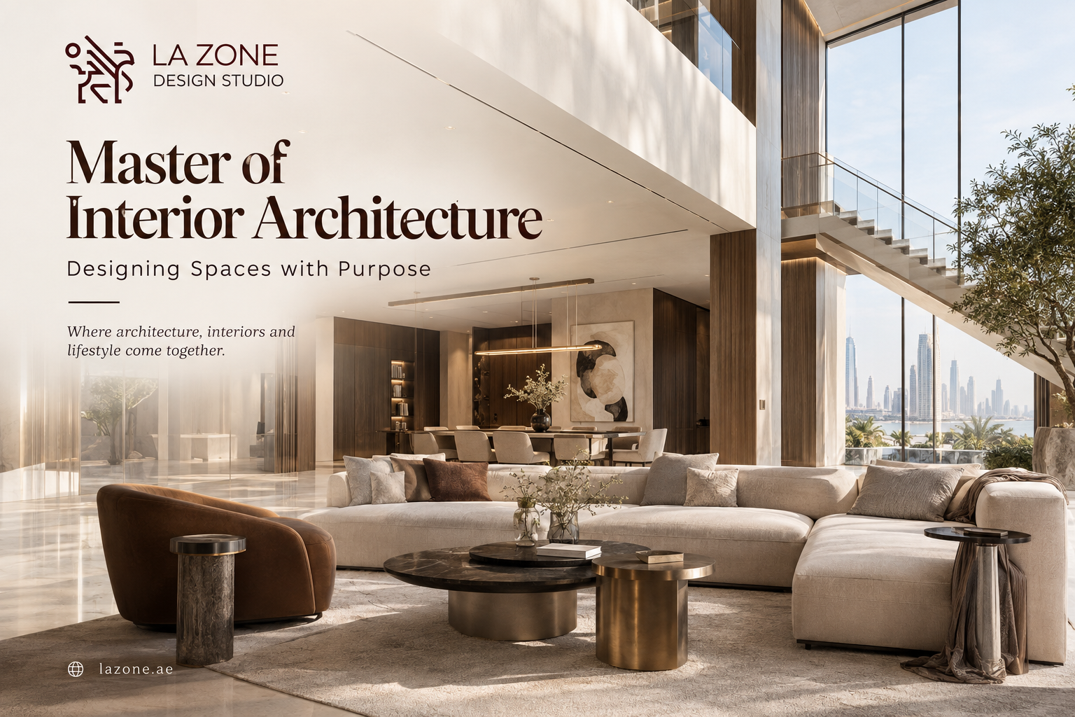 Master of Interior Architecture luxury interior design by LaZone Design Studio in Dubai